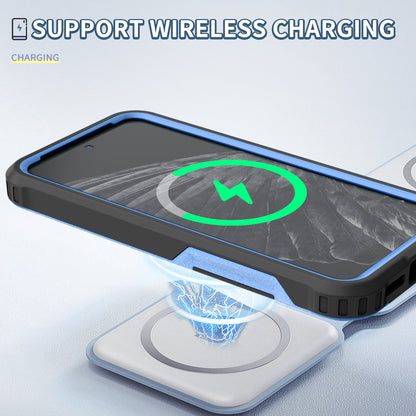 Style F1 For Google Pixel 8 Drop-proof Back Case PC+TPU Anti-scratch Phone Cover