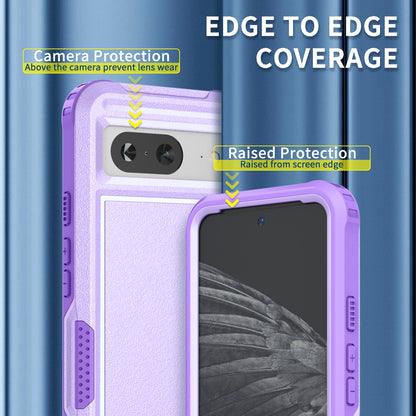 Style F1 For Google Pixel 8 Drop-proof Back Case PC+TPU Anti-scratch Phone Cover