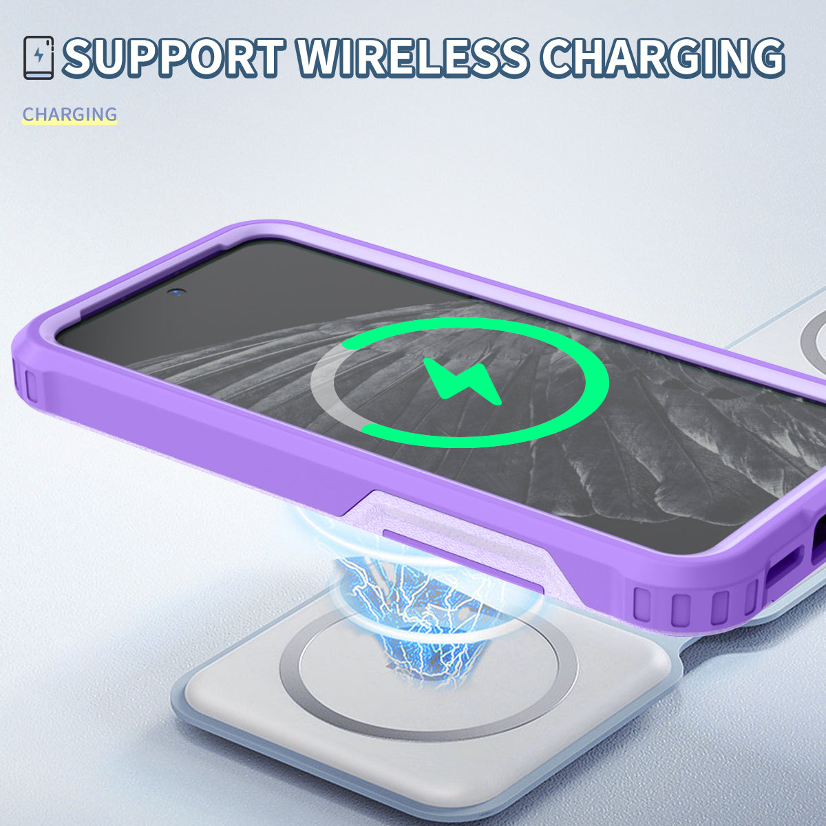 Style F1 For Google Pixel 8 Drop-proof Back Case PC+TPU Anti-scratch Phone Cover