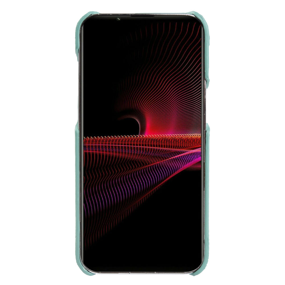 For Sony Xperia 1 III 5G Phone Cover Genuine Cow Leather+PC Protective Case Compatible with MagSafe