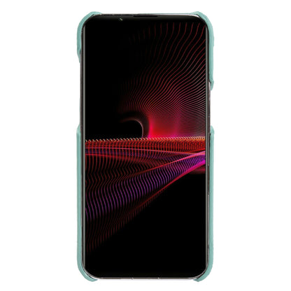 For Sony Xperia 1 III 5G Phone Cover Genuine Cow Leather+PC Protective Case Compatible with MagSafe