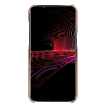 For Sony Xperia 1 III 5G Phone Cover Genuine Cow Leather+PC Protective Case Compatible with MagSafe