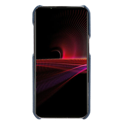 For Sony Xperia 1 III 5G Phone Cover Genuine Cow Leather+PC Protective Case Compatible with MagSafe