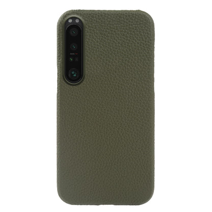 For Sony Xperia 1 III 5G Phone Cover Genuine Cow Leather+PC Protective Case Compatible with MagSafe