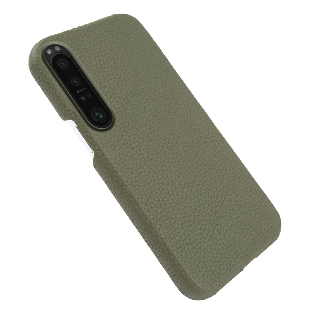For Sony Xperia 1 III 5G Phone Cover Genuine Cow Leather+PC Protective Case Compatible with MagSafe