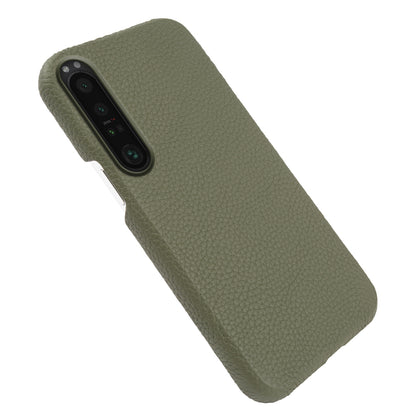 For Sony Xperia 1 III 5G Phone Cover Genuine Cow Leather+PC Protective Case Compatible with MagSafe