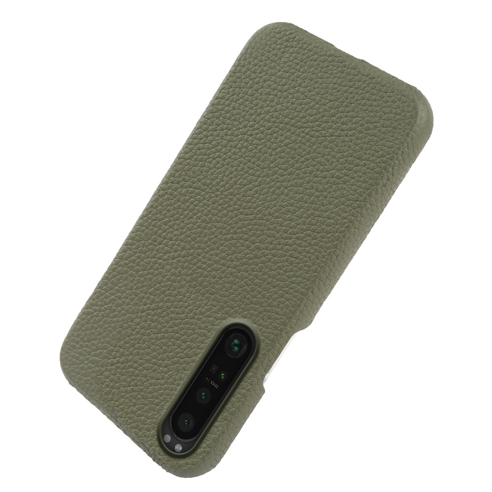 For Sony Xperia 1 III 5G Phone Cover Genuine Cow Leather+PC Protective Case Compatible with MagSafe