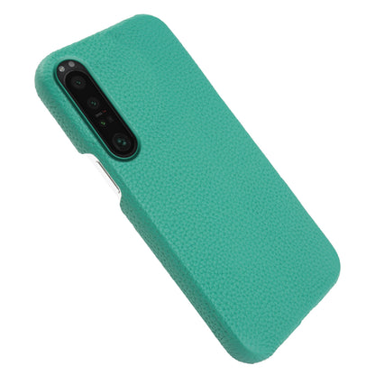 For Sony Xperia 1 III 5G Phone Cover Genuine Cow Leather+PC Protective Case Compatible with MagSafe
