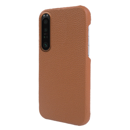 For Sony Xperia 1 III 5G Phone Cover Genuine Cow Leather+PC Protective Case Compatible with MagSafe
