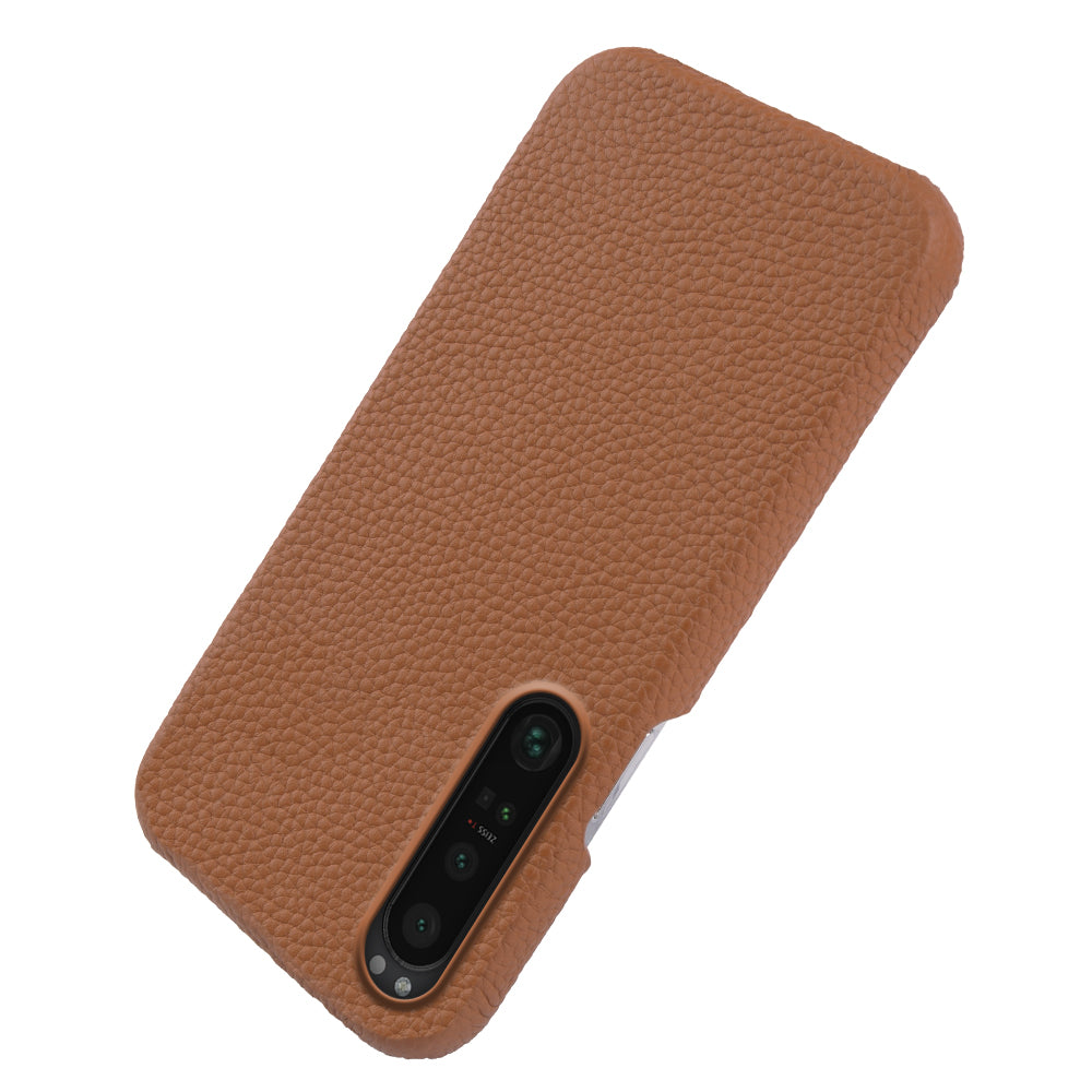 For Sony Xperia 1 III 5G Phone Cover Genuine Cow Leather+PC Protective Case Compatible with MagSafe