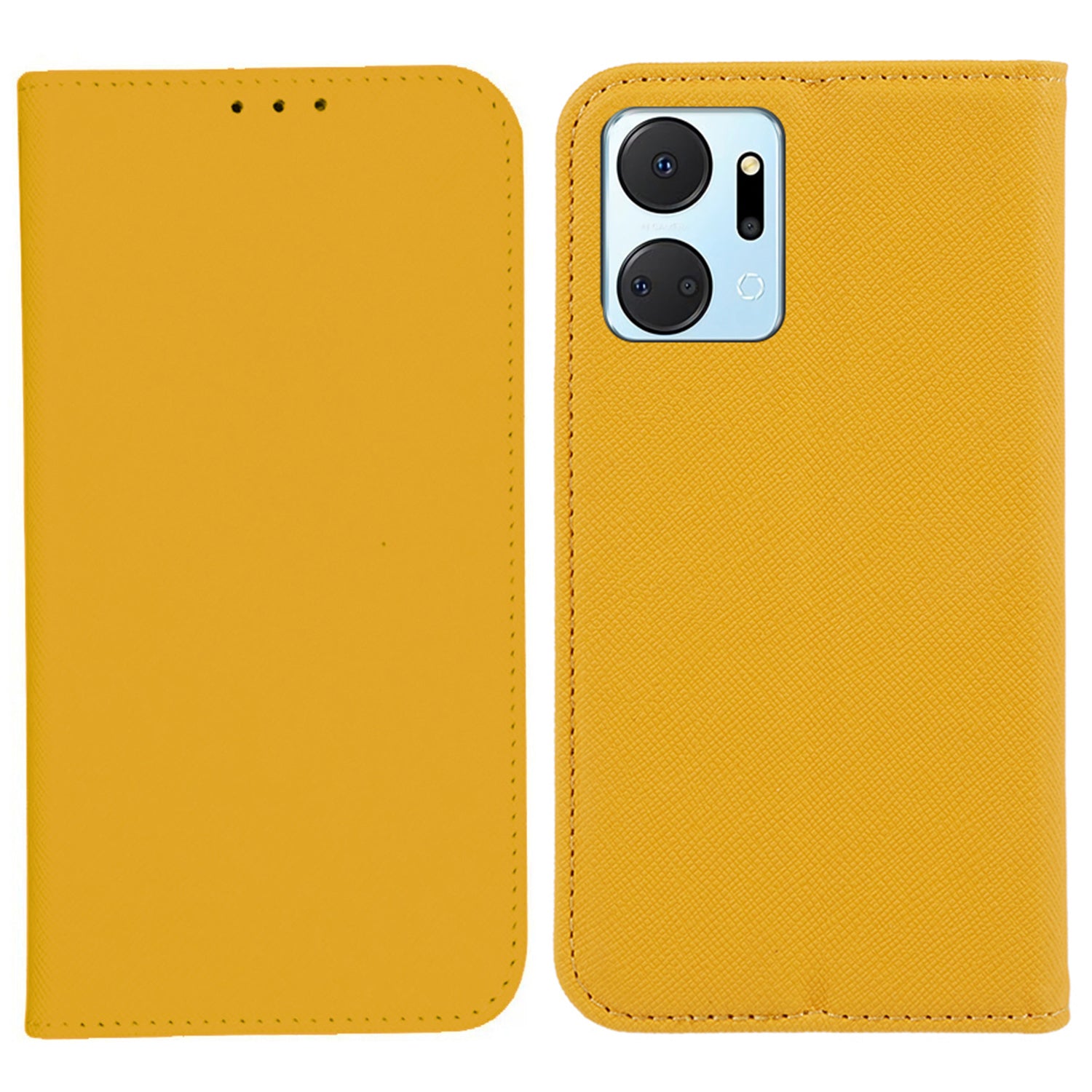 For Honor X7a 5G Shockproof PU Leather Wallet Case Cross Texture Magnetic Stand Phone Cover