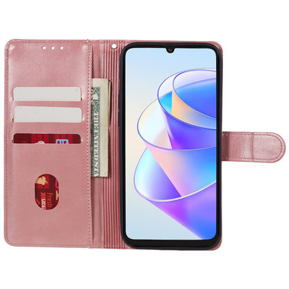 For Honor X7a 5G Slim-Fit Calf Texture Smartphone Case PU Leather Wallet Shell Stand Phone Cover