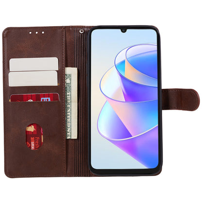 For Honor X7a 5G Slim-Fit Calf Texture Smartphone Case PU Leather Wallet Shell Stand Phone Cover