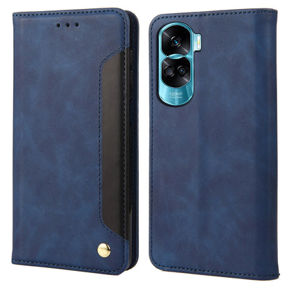 For Honor 90 Lite 5G/X50i 5G Shockproof Skin-touch Cell Phone Leather Case Wallet Phone Stand Cover