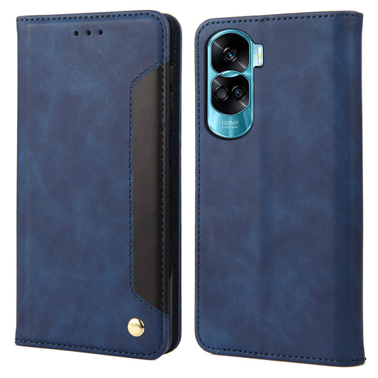 For Honor 90 Lite 5G/X50i 5G Shockproof Skin-touch Cell Phone Leather Case Wallet Phone Stand Cover