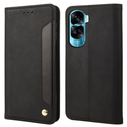 For Honor 90 Lite 5G/X50i 5G Shockproof Skin-touch Cell Phone Leather Case Wallet Phone Stand Cover