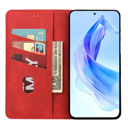 For Honor 90 Lite 5G/X50i 5G Shockproof Skin-touch Cell Phone Leather Case Wallet Phone Stand Cover