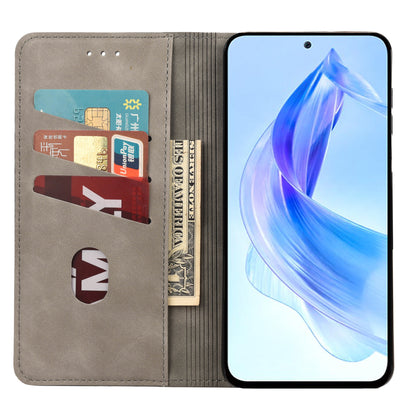 For Honor 90 Lite 5G/X50i 5G Shockproof Skin-touch Cell Phone Leather Case Wallet Phone Stand Cover