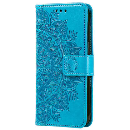 For Honor 90 Lite 5G / X50i 5G Leather Wallet Phone Cover Mandala Flower Imprint Stand Case with Strap