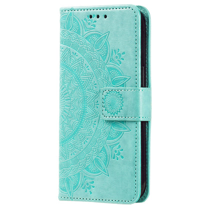 For Honor 90 Lite 5G / X50i 5G Leather Wallet Phone Cover Mandala Flower Imprint Stand Case with Strap