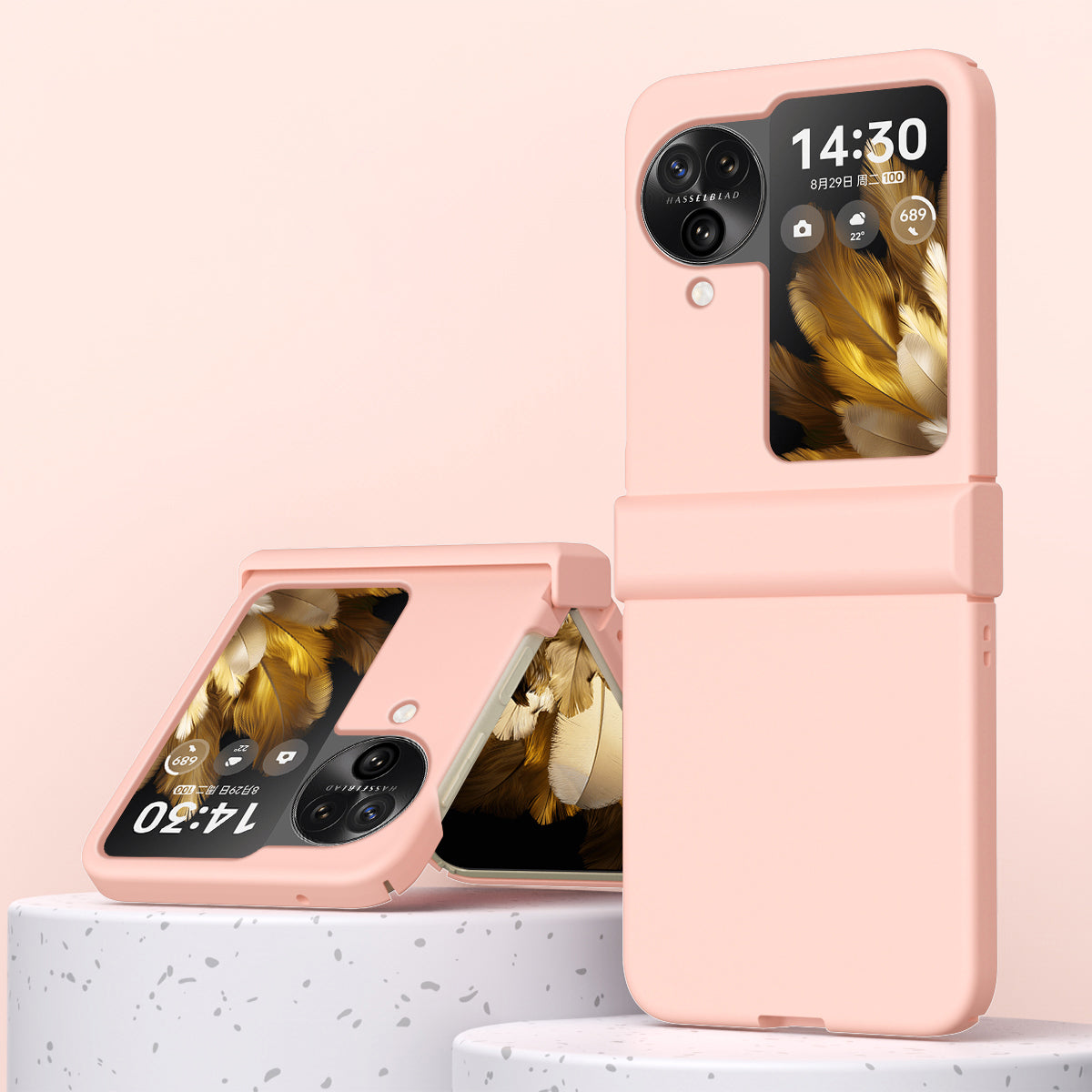 For Oppo Find N3 Flip Hinge Protection Phone Case Hard PC Shock-Absorption Cover