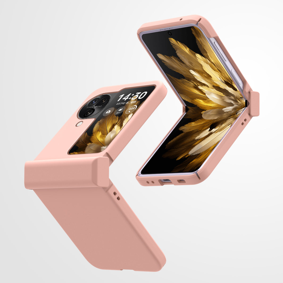 For Oppo Find N3 Flip Hinge Protection Phone Case Hard PC Shock-Absorption Cover