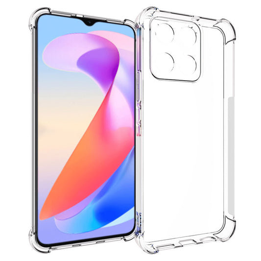 For Honor X6a 4G Non-slip Shell Non-slip Shell TPU Phone Cover Anti-scratch HD Clear Flexible Phone Case