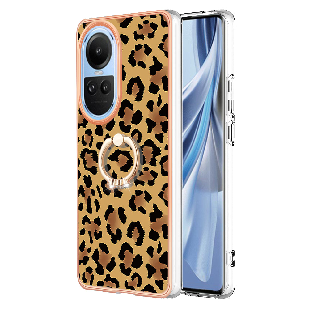 YB IMD Series-20 Style D for Oppo Reno10 5G (Global) 2.0mm IMD Pattern Phone Case Electroplating TPU Cover