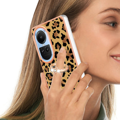 YB IMD Series-20 Style D for Oppo Reno10 5G (Global) 2.0mm IMD Pattern Phone Case Electroplating TPU Cover