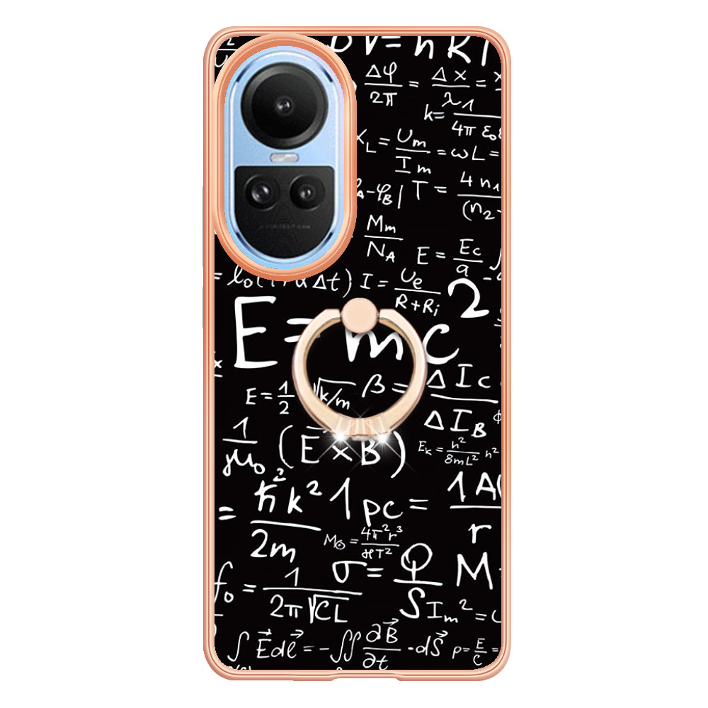 YB IMD Series-20 Style D for Oppo Reno10 5G (Global) 2.0mm IMD Pattern Phone Case Electroplating TPU Cover