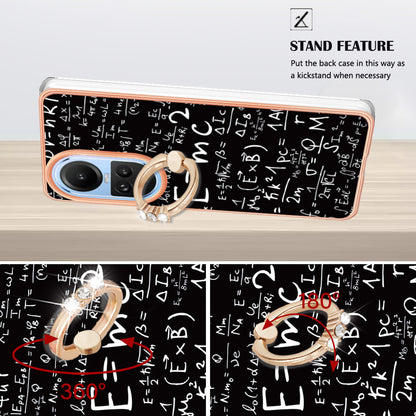 YB IMD Series-20 Style D for Oppo Reno10 5G (Global) 2.0mm IMD Pattern Phone Case Electroplating TPU Cover