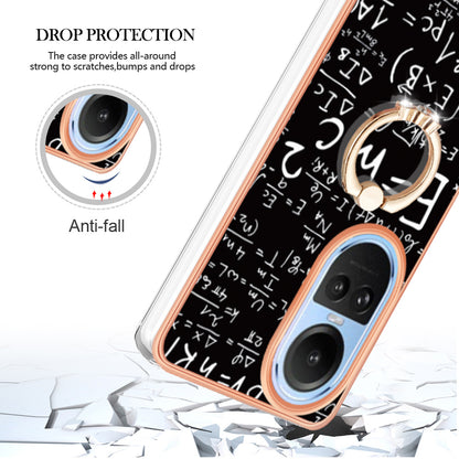 YB IMD Series-20 Style D for Oppo Reno10 5G (Global) 2.0mm IMD Pattern Phone Case Electroplating TPU Cover