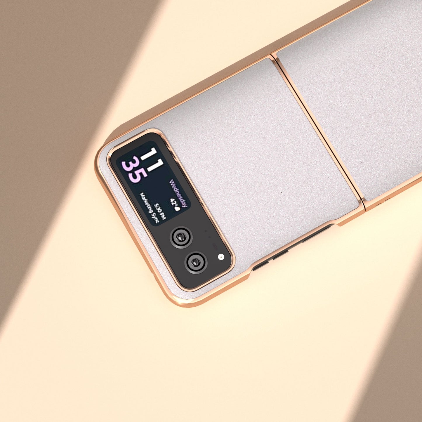 For Motorola Razr 40 5G PU Leather + PC Glitter Phone Case Nano Electroplating Scratch Proof Cover