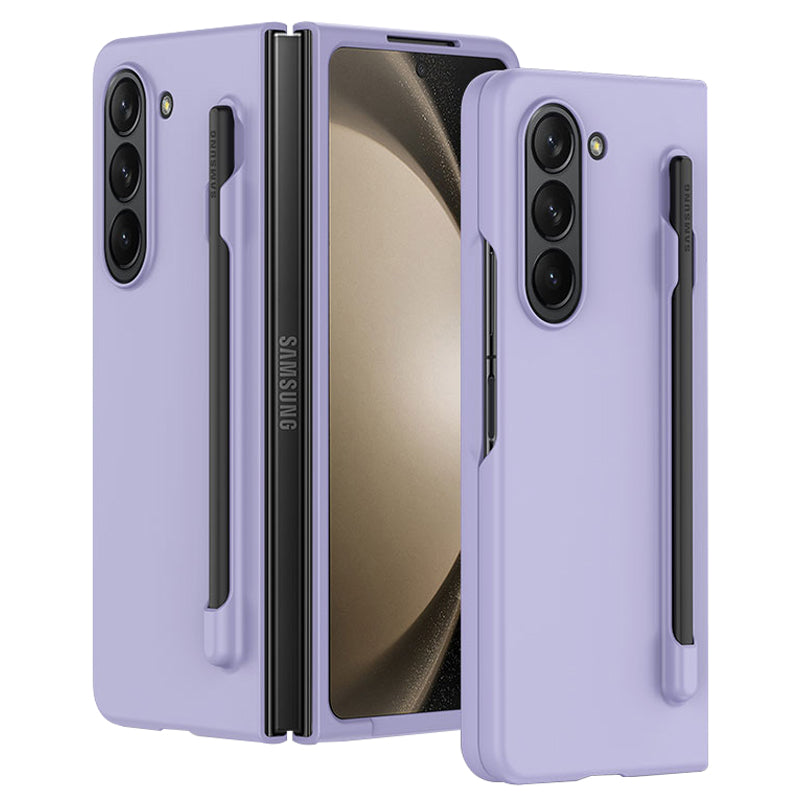 For Samsung Galaxy Z Fold5 5G Skin-touch Protective Hard PC Case Pen Slot Design Folding Phone Cover