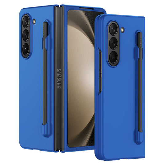 For Samsung Galaxy Z Fold5 5G Skin-touch Protective Hard PC Case Pen Slot Design Folding Phone Cover