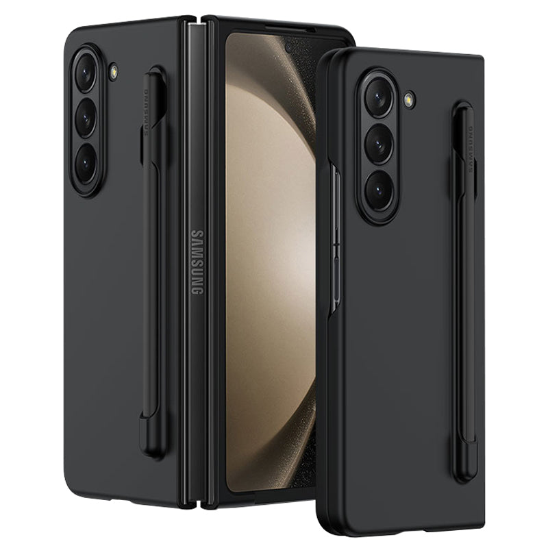 For Samsung Galaxy Z Fold5 5G Skin-touch Protective Hard PC Case Pen Slot Design Folding Phone Cover
