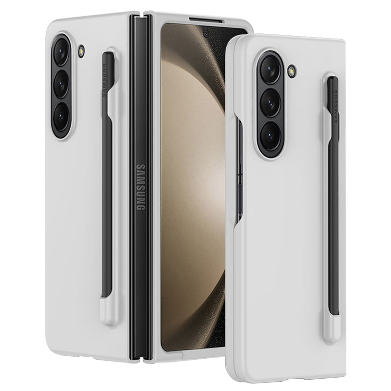For Samsung Galaxy Z Fold5 5G Skin-touch Protective Hard PC Case Pen Slot Design Folding Phone Cover