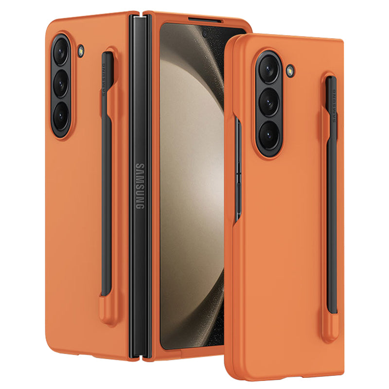 For Samsung Galaxy Z Fold5 5G Skin-touch Protective Hard PC Case Pen Slot Design Folding Phone Cover