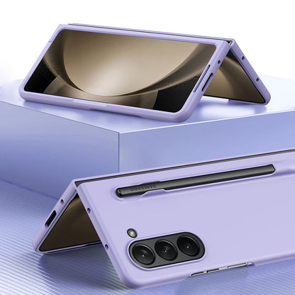 For Samsung Galaxy Z Fold5 5G Skin-touch Protective Hard PC Case Pen Slot Design Folding Phone Cover