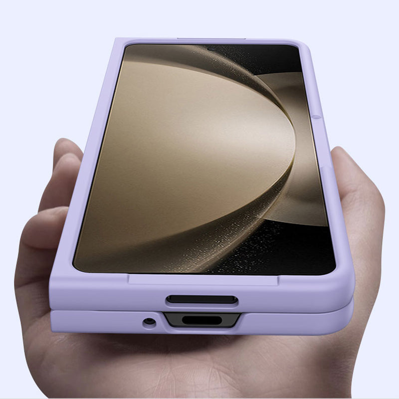 For Samsung Galaxy Z Fold5 5G Skin-touch Protective Hard PC Case Pen Slot Design Folding Phone Cover