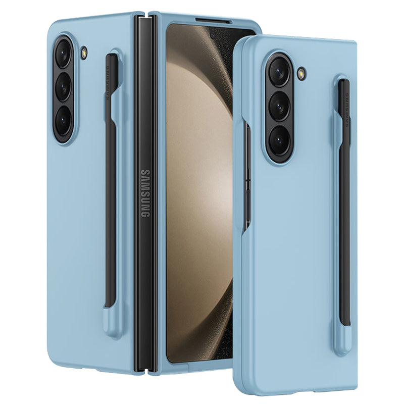 For Samsung Galaxy Z Fold5 5G Skin-touch Protective Hard PC Case Pen Slot Design Folding Phone Cover