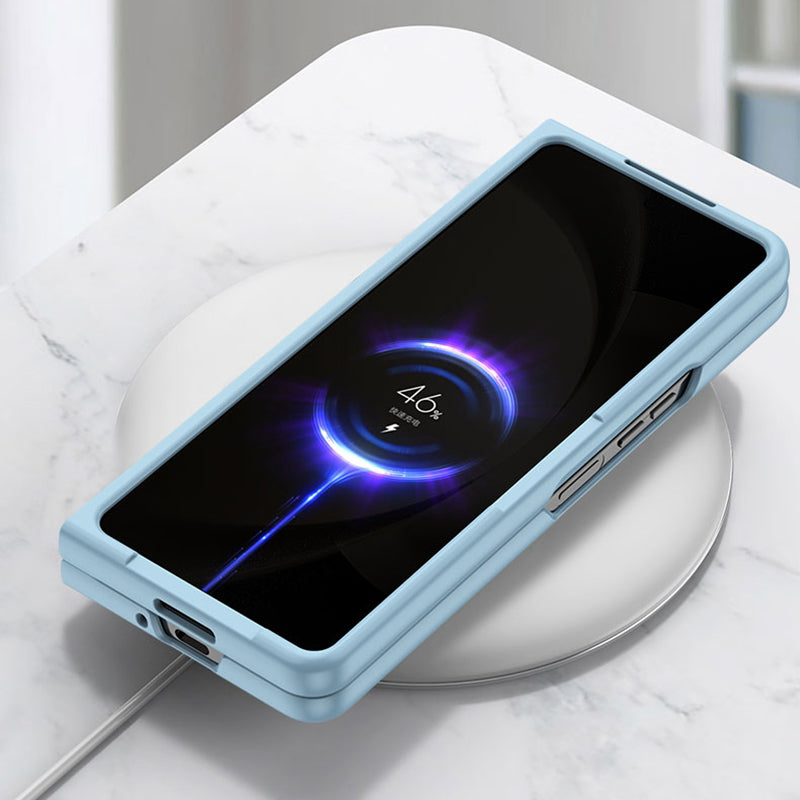 For Samsung Galaxy Z Fold5 5G Skin-touch Protective Hard PC Case Pen Slot Design Folding Phone Cover