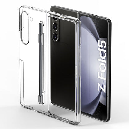 For Samsung Galaxy Z Fold5 5G Skin-touch Protective Hard PC Case Pen Slot Design Folding Phone Cover