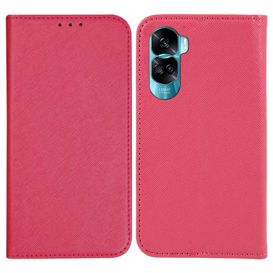 For Honor 90 Lite 5G / X50i 5G Leather Protective Case Cross Texture Wallet Stand Phone Cover