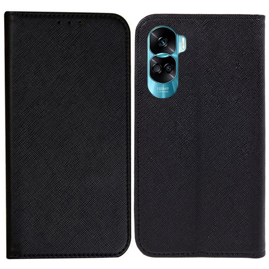For Honor 90 Lite 5G / X50i 5G Leather Protective Case Cross Texture Wallet Stand Phone Cover