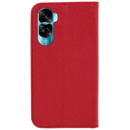 For Honor 90 Lite 5G / X50i 5G Leather Protective Case Cross Texture Wallet Stand Phone Cover