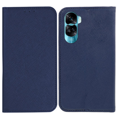 For Honor 90 Lite 5G / X50i 5G Leather Protective Case Cross Texture Wallet Stand Phone Cover