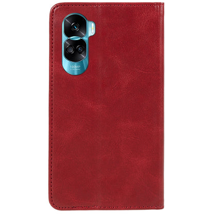 For Honor 90 Lite 5G / X50i 5G Leather Anti-drop Phone Case Calf Texture Wallet Stand Cover