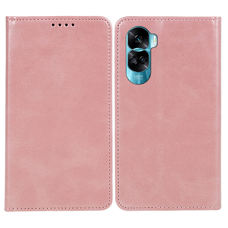 For Honor 90 Lite 5G / X50i 5G Leather Anti-drop Phone Case Calf Texture Wallet Stand Cover