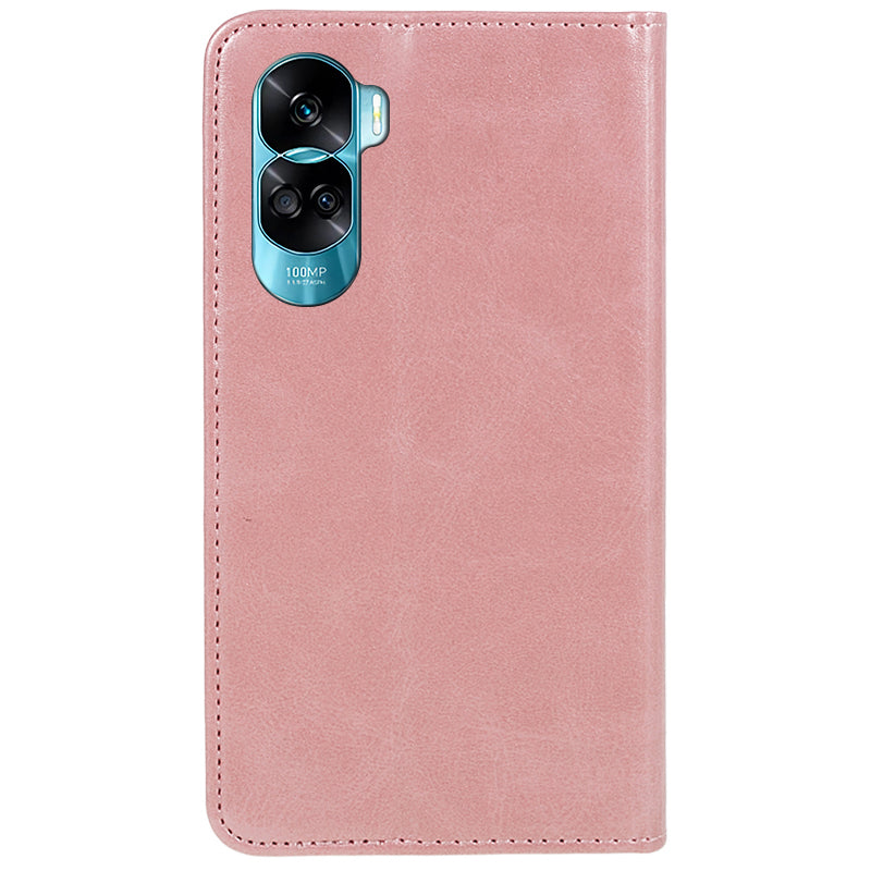 For Honor 90 Lite 5G / X50i 5G Leather Anti-drop Phone Case Calf Texture Wallet Stand Cover